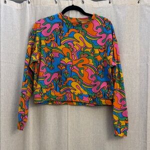 Nooworks Colorful Psychedelic Print Top